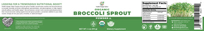 Organic Broccoli Sprout Powder 4oz (113g)