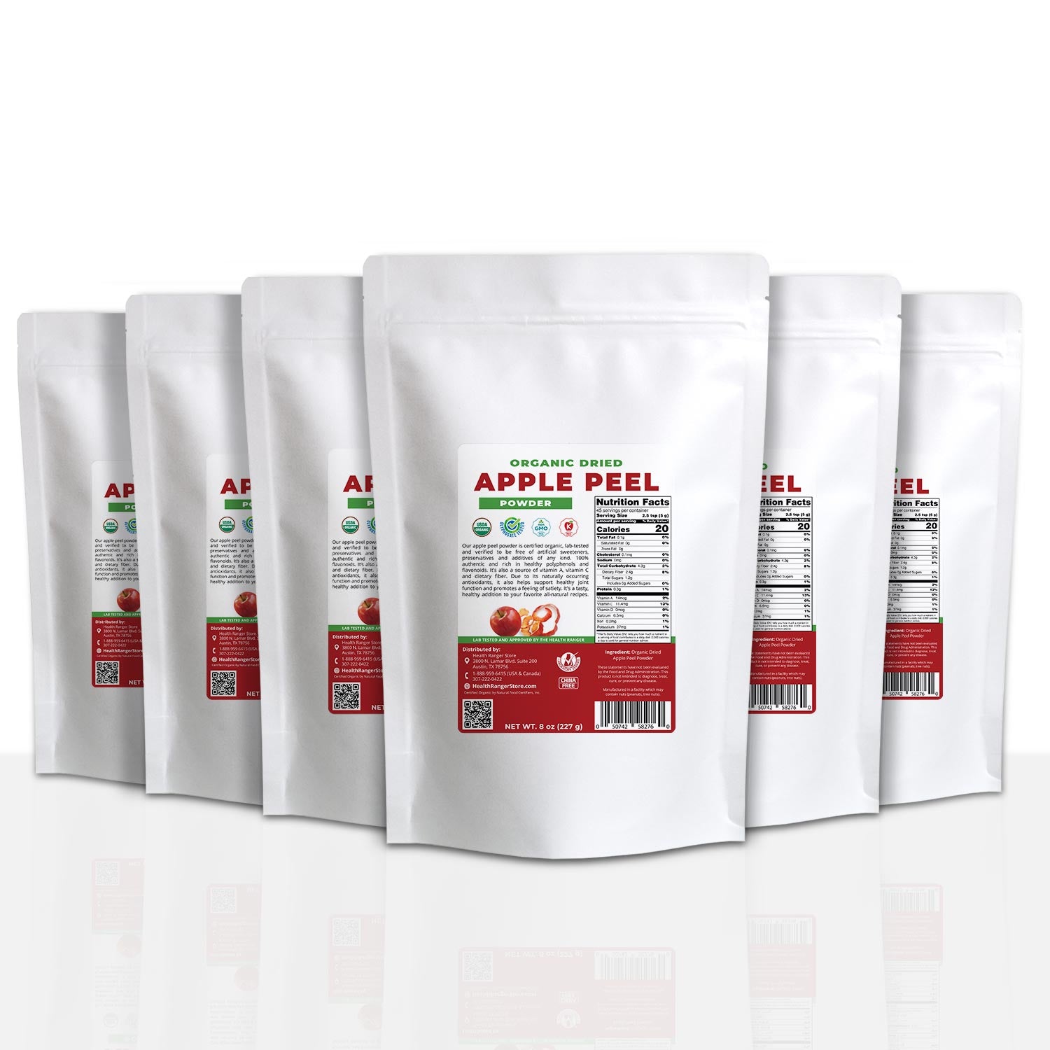 Organic Apple Peel Powder 8oz (227g) (6-Pack)