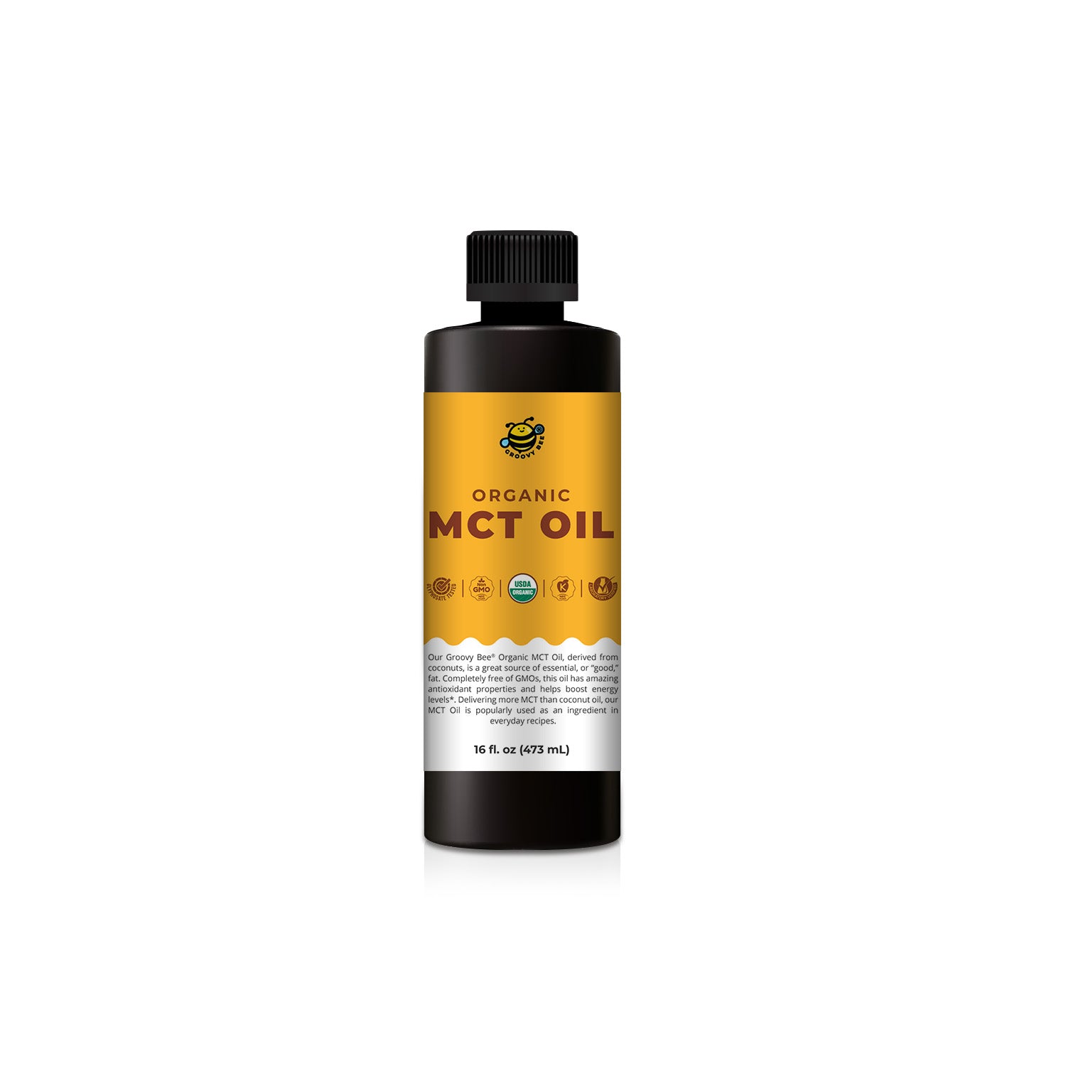 Groovy Bee® Organic MCT Oil 16 fl oz (473ml)