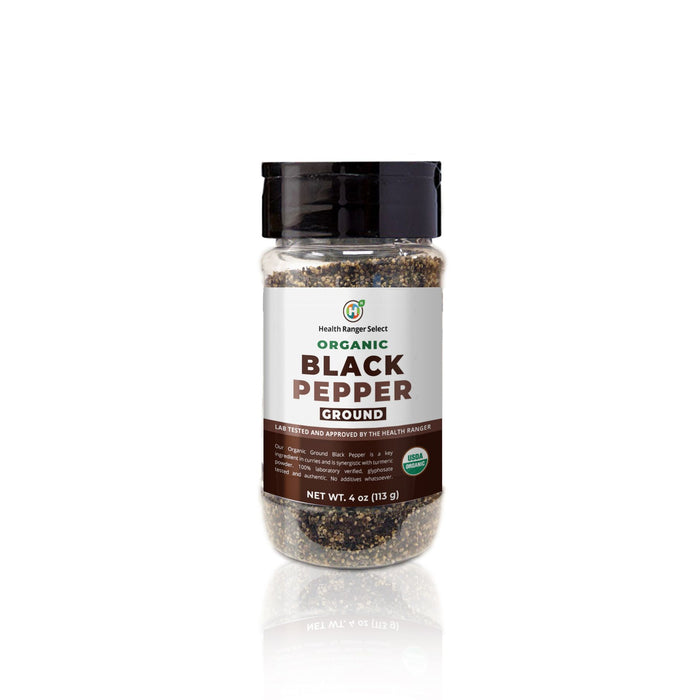 Organic Ground Black Pepper 4oz (113g) (3-Pack)