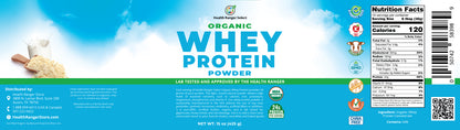 Organic Whey Protein Powder 15 oz (425g)