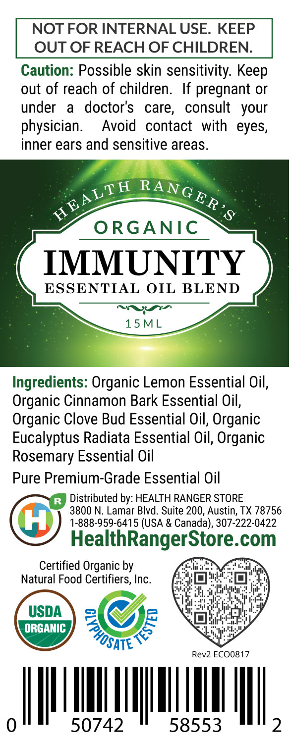 Organic Immunity Essential Oil Blend 0.5oz (15ml)