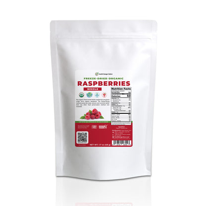 Organic Freeze-Dried Whole Raspberries 1.7 oz (48g)
