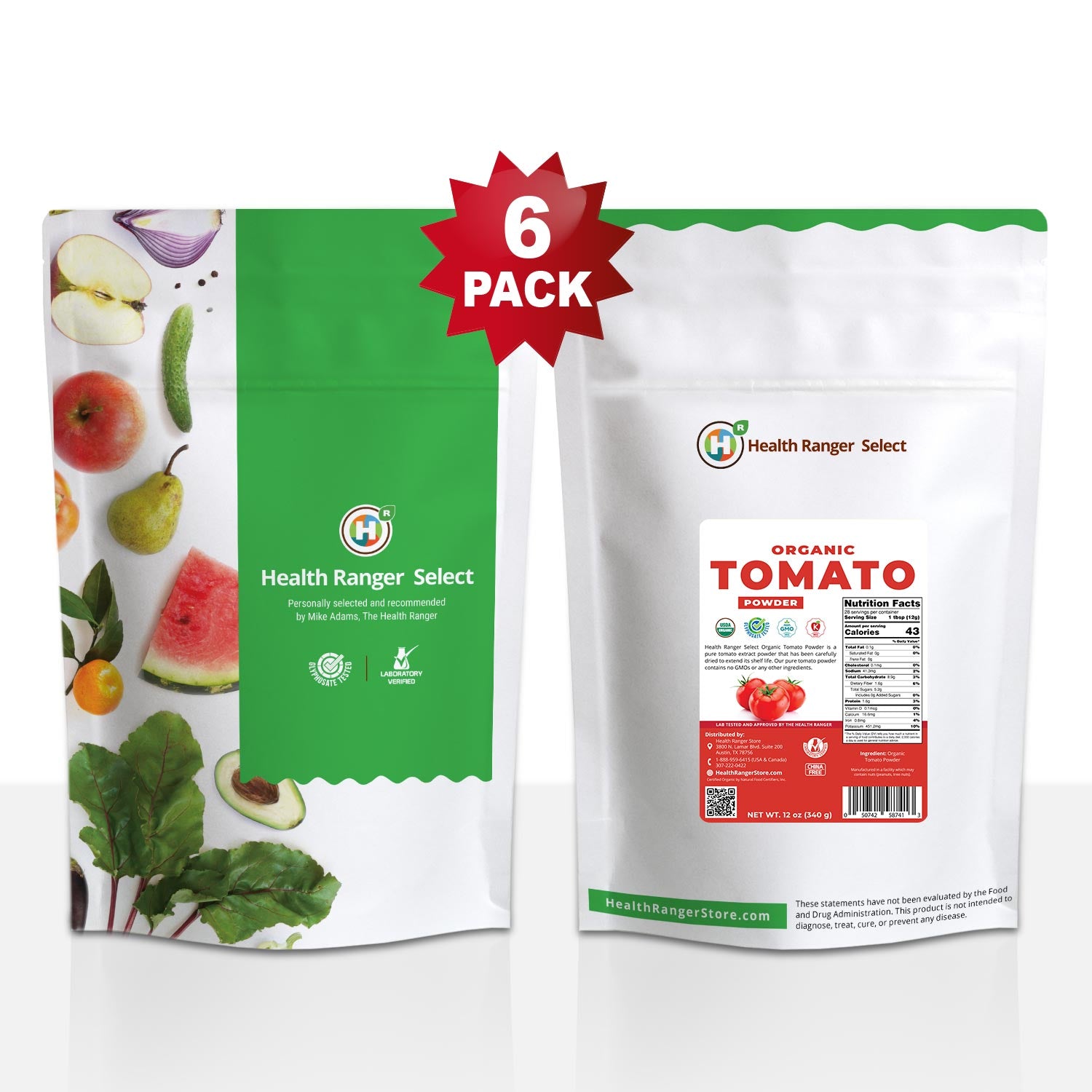 Organic Tomato Powder 12oz (340g) (6-Pack)