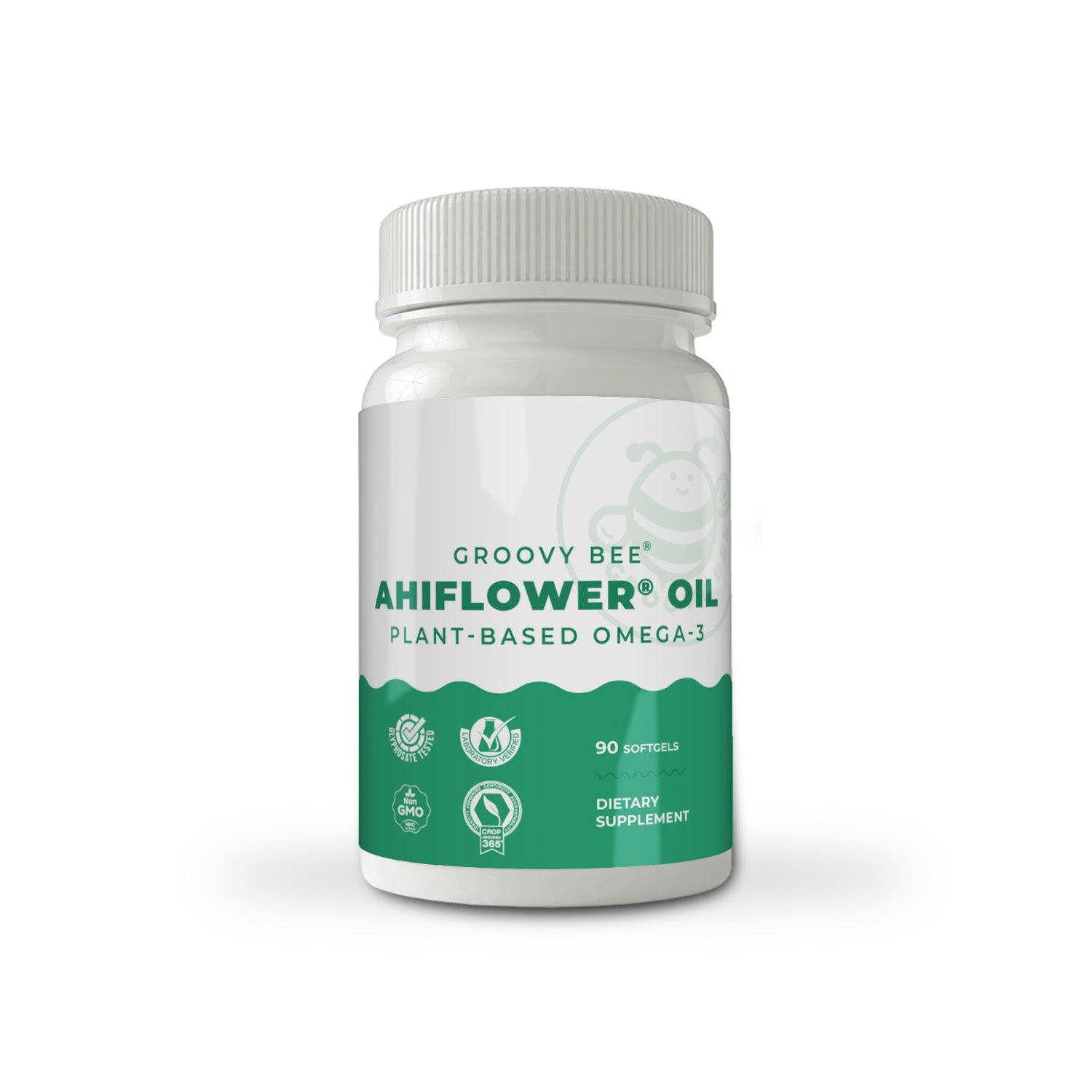Groovy Bee® Ahiflower Oil 90 Softgels - Plant-Based Omega 3-6-9