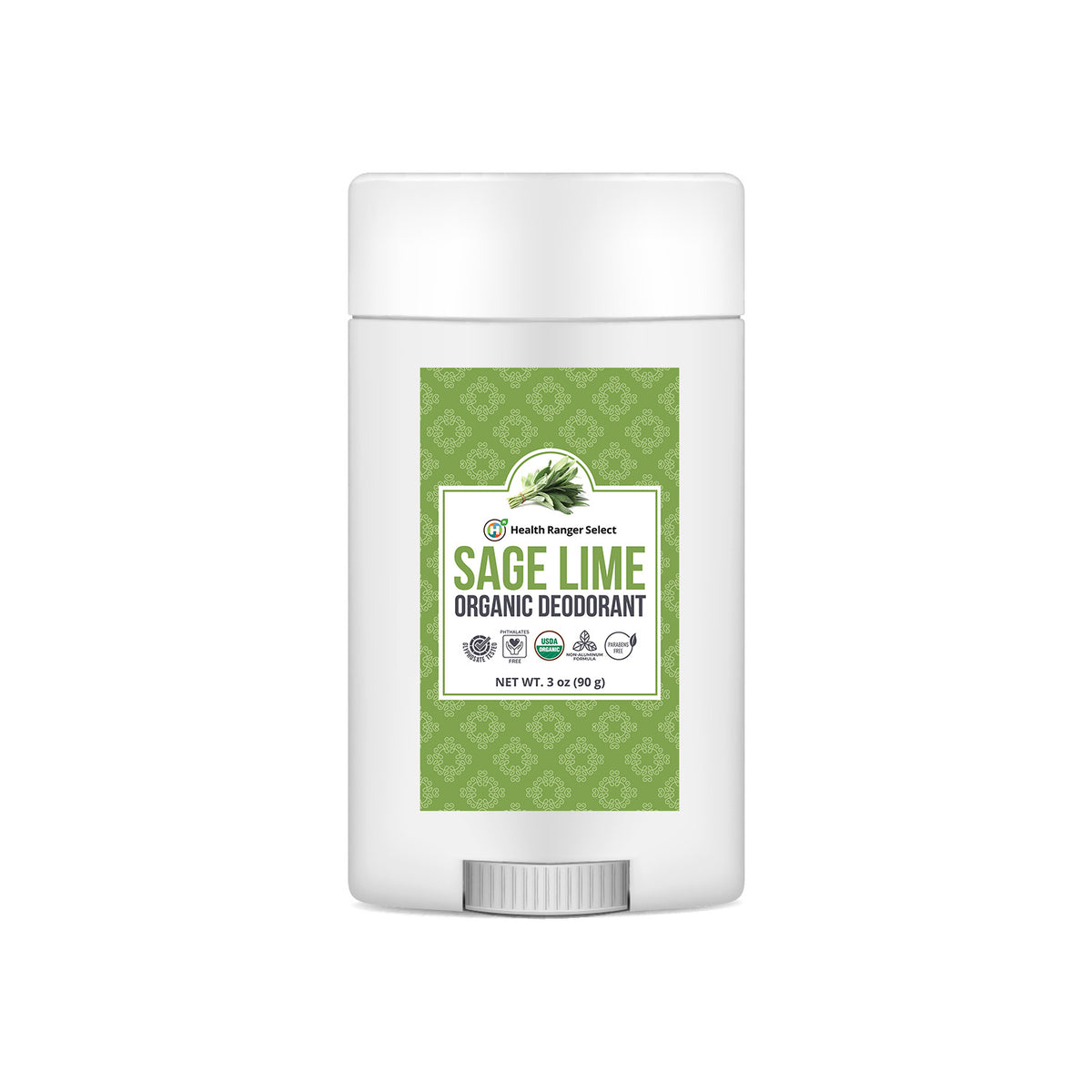 Organic Sage Lime Deodorant 3 oz (90 g)