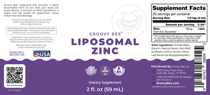 Liposomal Zinc 2 fl. oz (59ml) (6-Pack)