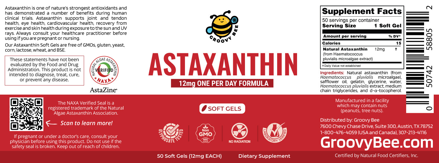 Astaxanthin 50 Softgels 12mg