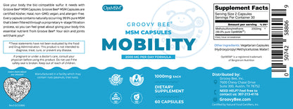 OptiMSM Capsules for Joint Health 1000mg (60 Caps)