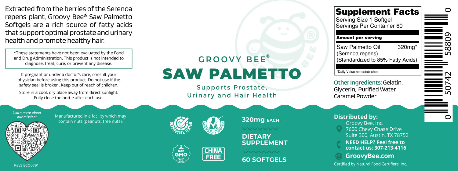 Saw Palmetto 320mg 60 Softgels