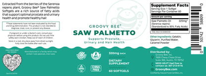 Saw Palmetto 320mg 60 Softgels