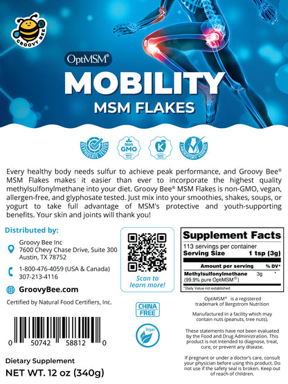 OptiMSM Flakes for Joint Health 12oz (340g)