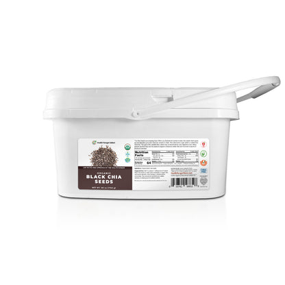 Mini Bucket - Organic Black Chia Seeds 60 oz (1700 g)