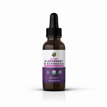 Organic Elderberry &amp; Echinacea 2 fl. oz (59 ml)