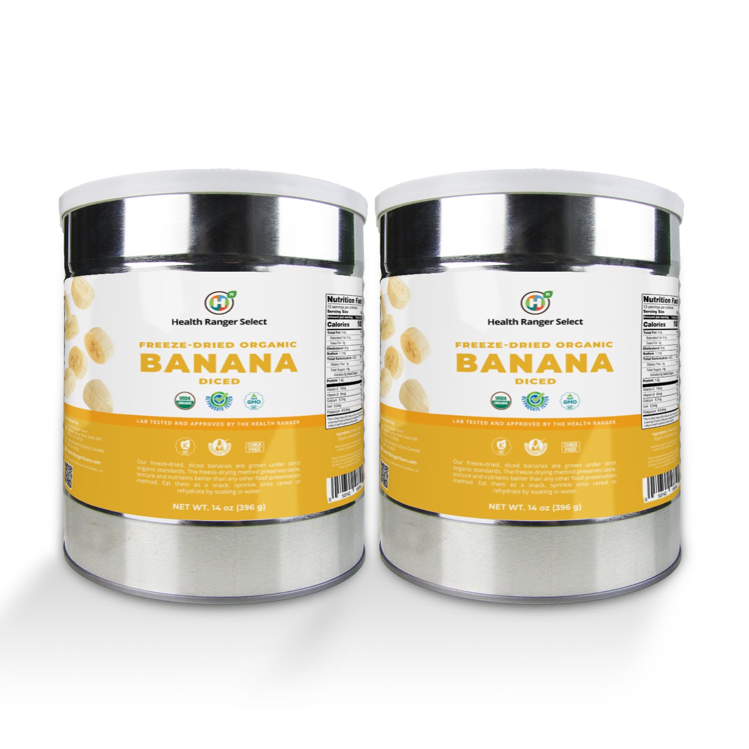 Freeze-Dried Organic Banana 14oz (396g) 