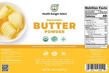 Organic Butter Powder 38 oz (1077 g) 