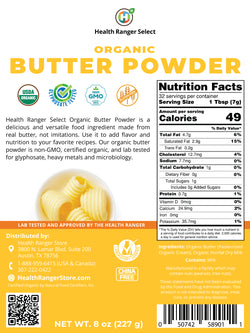 Organic Butter Powder 8 oz (227g)