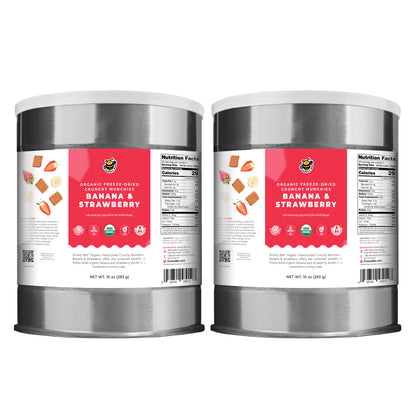 Organic Freeze-Dried Crunchy Munchies Banana and Strawberry (10 oz, 289g) 