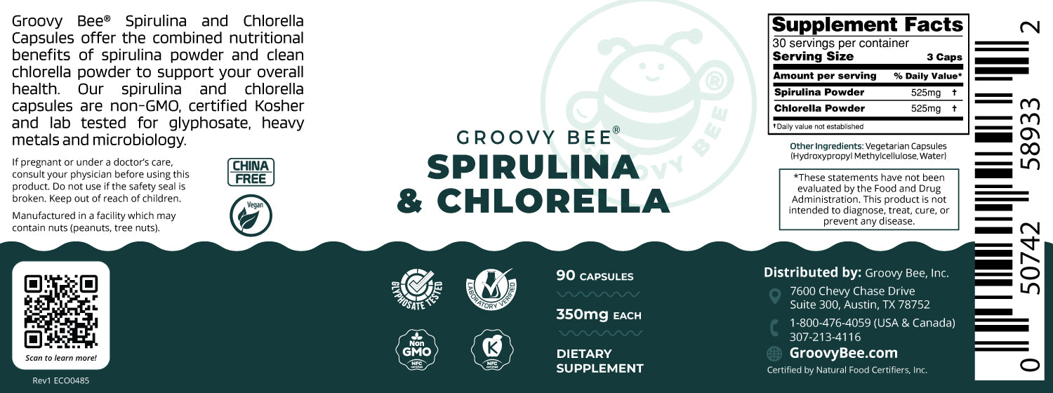 Organic Spirulina And Chlorella Capsules For Powerful Detox And Energy Healthy Immune System 3x More Chlorella Spirulina Powder Serving 180 Pills Spirulina Chlorella C
