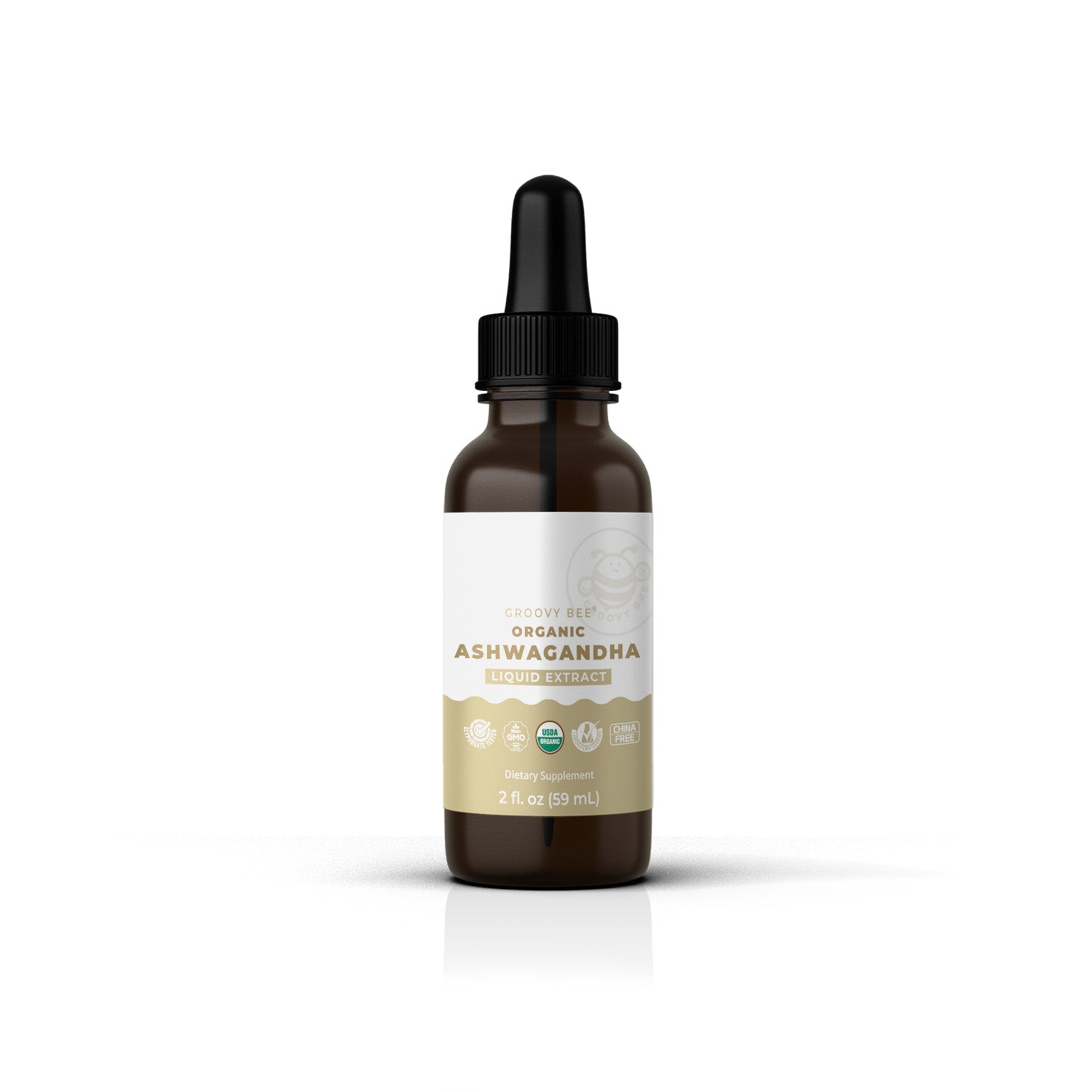 Organic Ashwagandha Liquid Extract 2 fl. oz (59 ml)