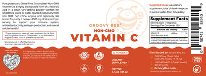 Non-GMO Vitamin C Powder 4.4 oz (125g)