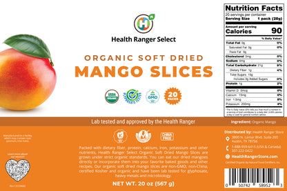 Organic Dried Mango (20 oz, 560 g) 