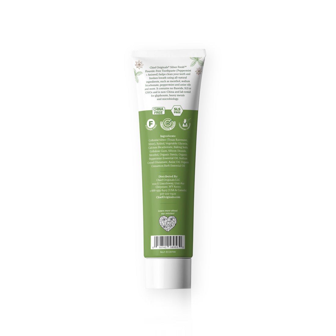 Toothpaste Copy Silver Fresh™ Fluoride-Free Toothpaste (Peppermint + Aniseed Flavor) 3 ...