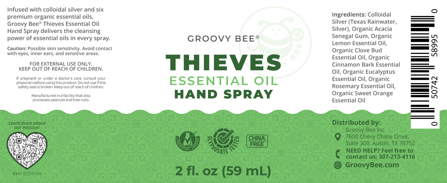 Thieves Essential Oil Hand Spray 2 fl oz (59 ml)