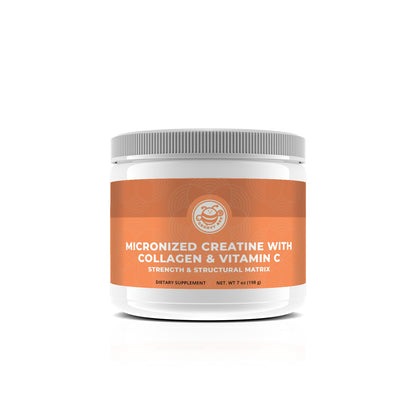 Micronized Creatine with Collagen &amp; Vitamin C - Strength &amp; Structural Matrix (7oz ) (198 g)