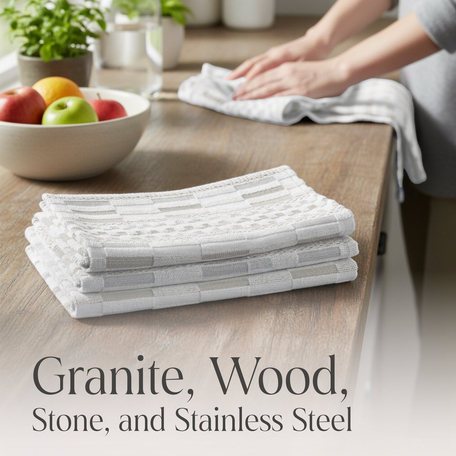 100% Organic Cotton Kitchen Towels