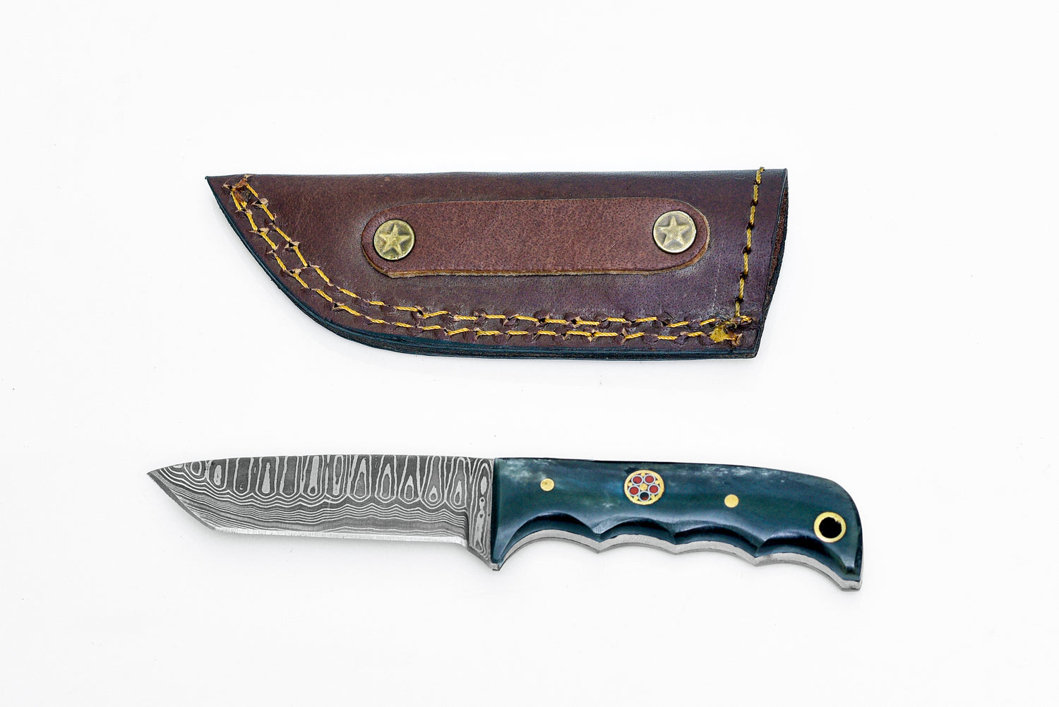 Damascus Steel EDC Style Tanto Compacto TD-10xs