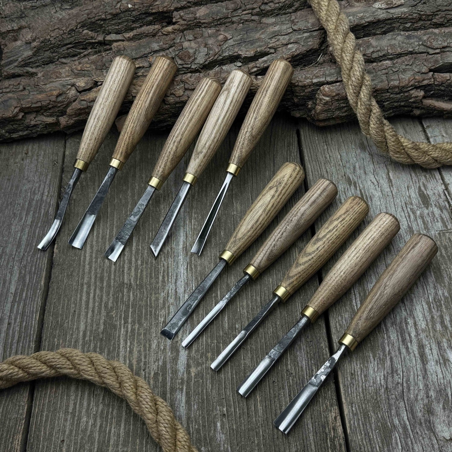 10-Piece Wood Carving Chisel &amp; Gouge Set