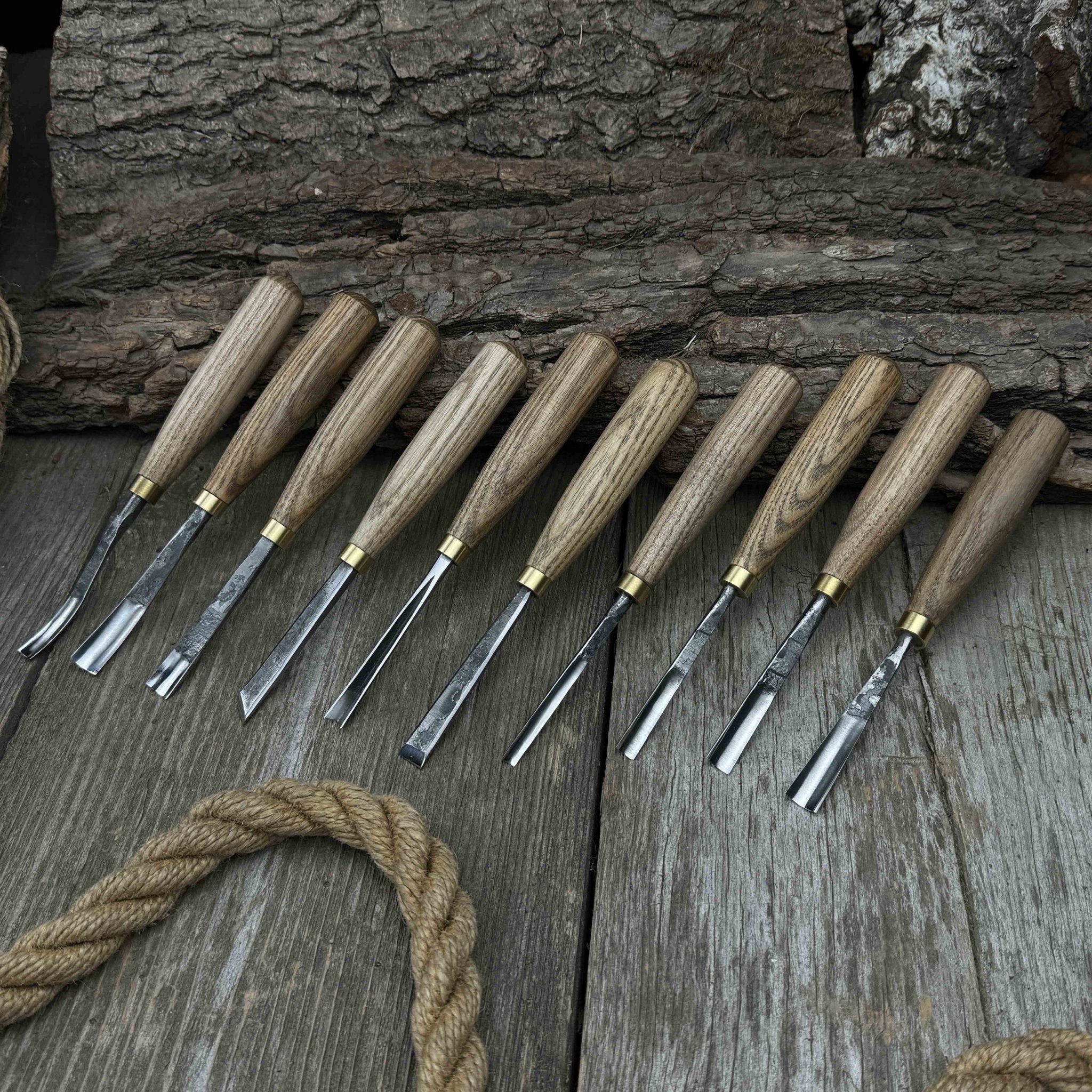 10-Piece Wood Carving Chisel &amp; Gouge Set