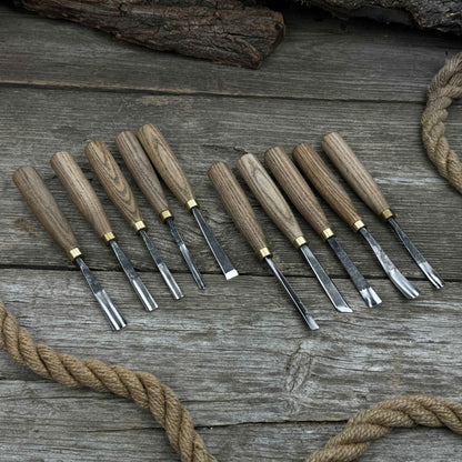 10-Piece Wood Carving Chisel &amp; Gouge Set