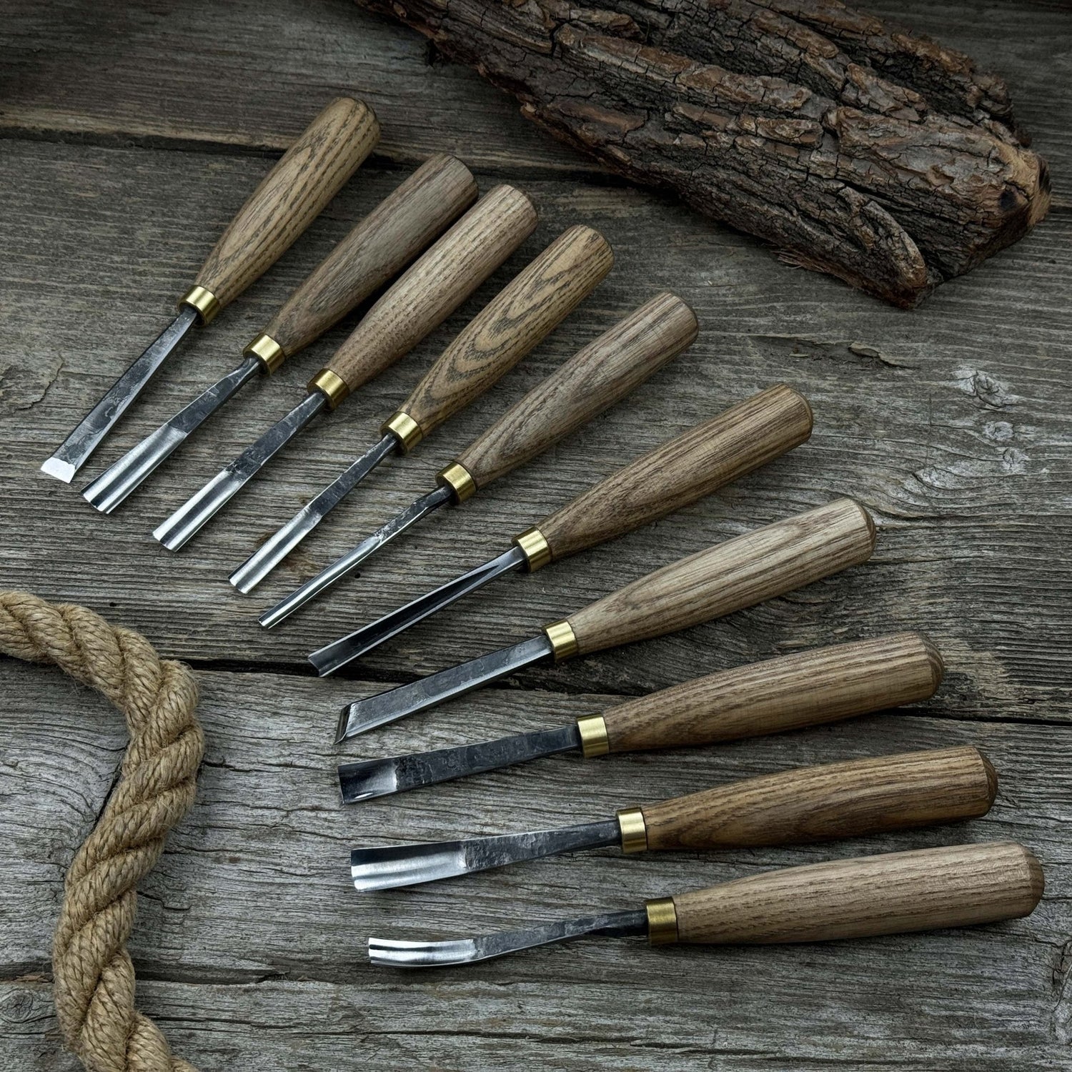 10-Piece Wood Carving Chisel &amp; Gouge Set