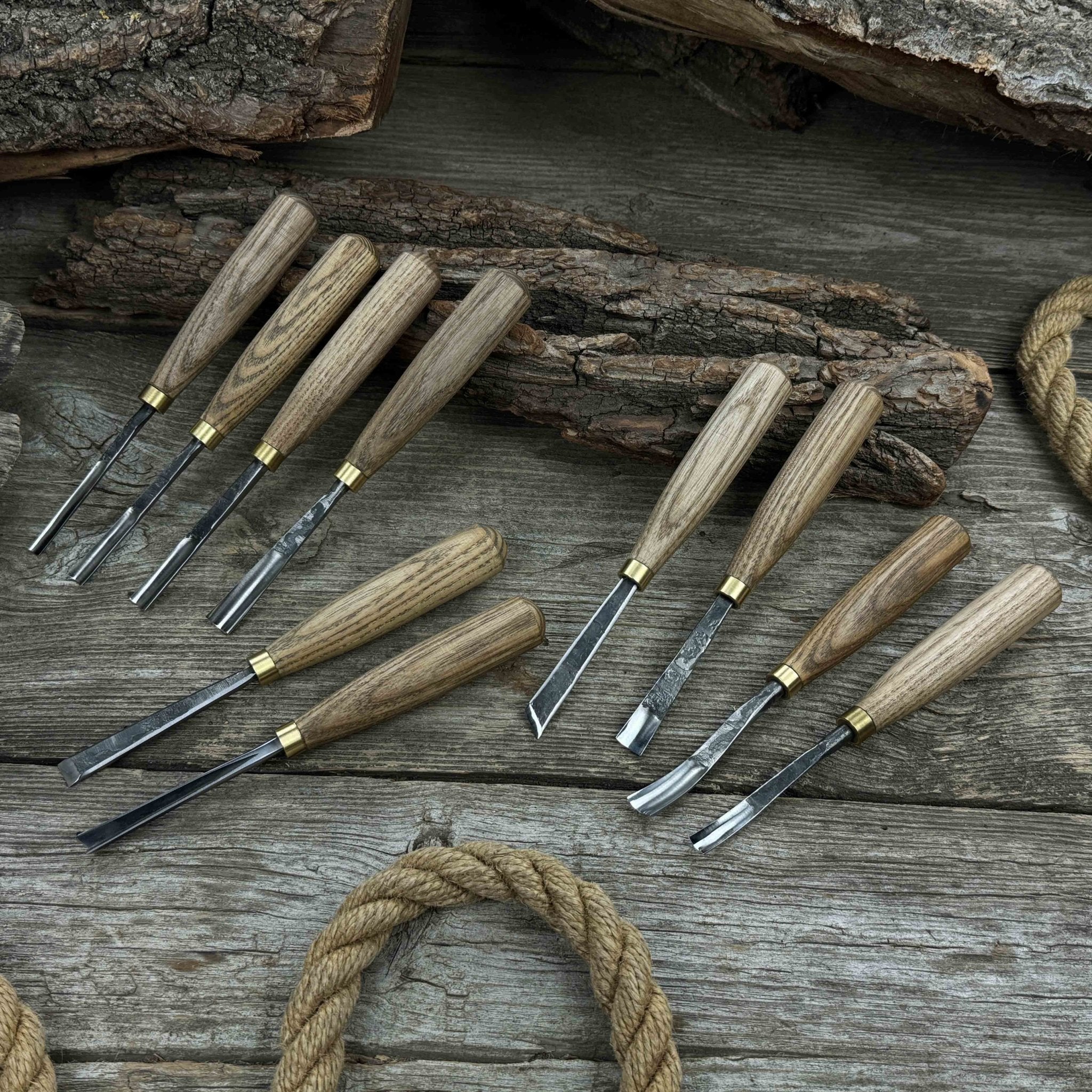 10-Piece Wood Carving Chisel &amp; Gouge Set