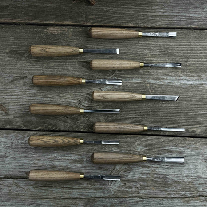 10-Piece Wood Carving Chisel &amp; Gouge Set