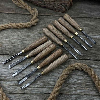 10-Piece Wood Carving Chisel &amp; Gouge Set