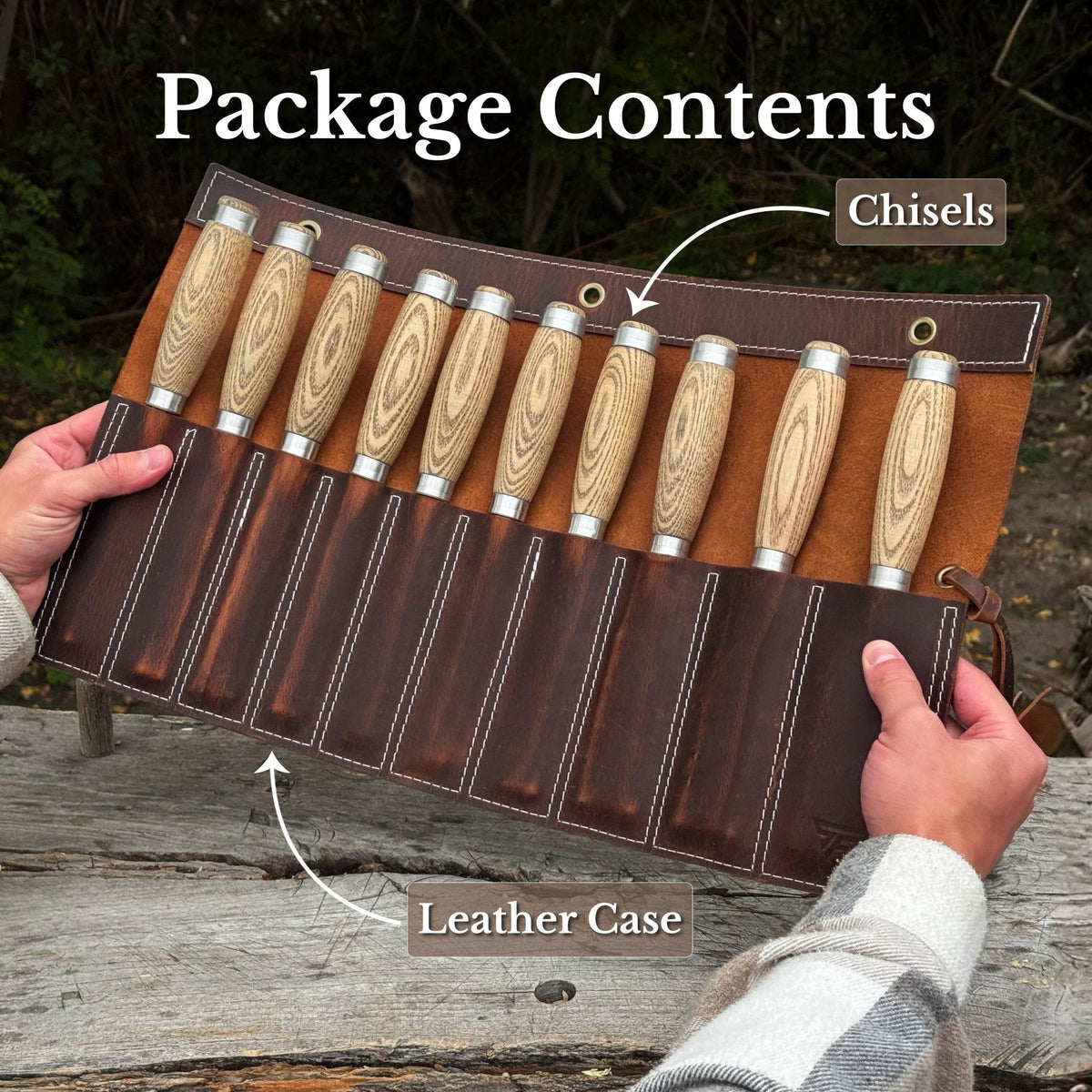 10-Piece Wood Carving Chisel Set