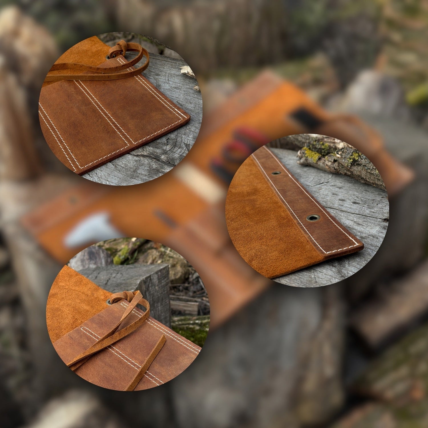 10 Pocket Leather Chisel Roll