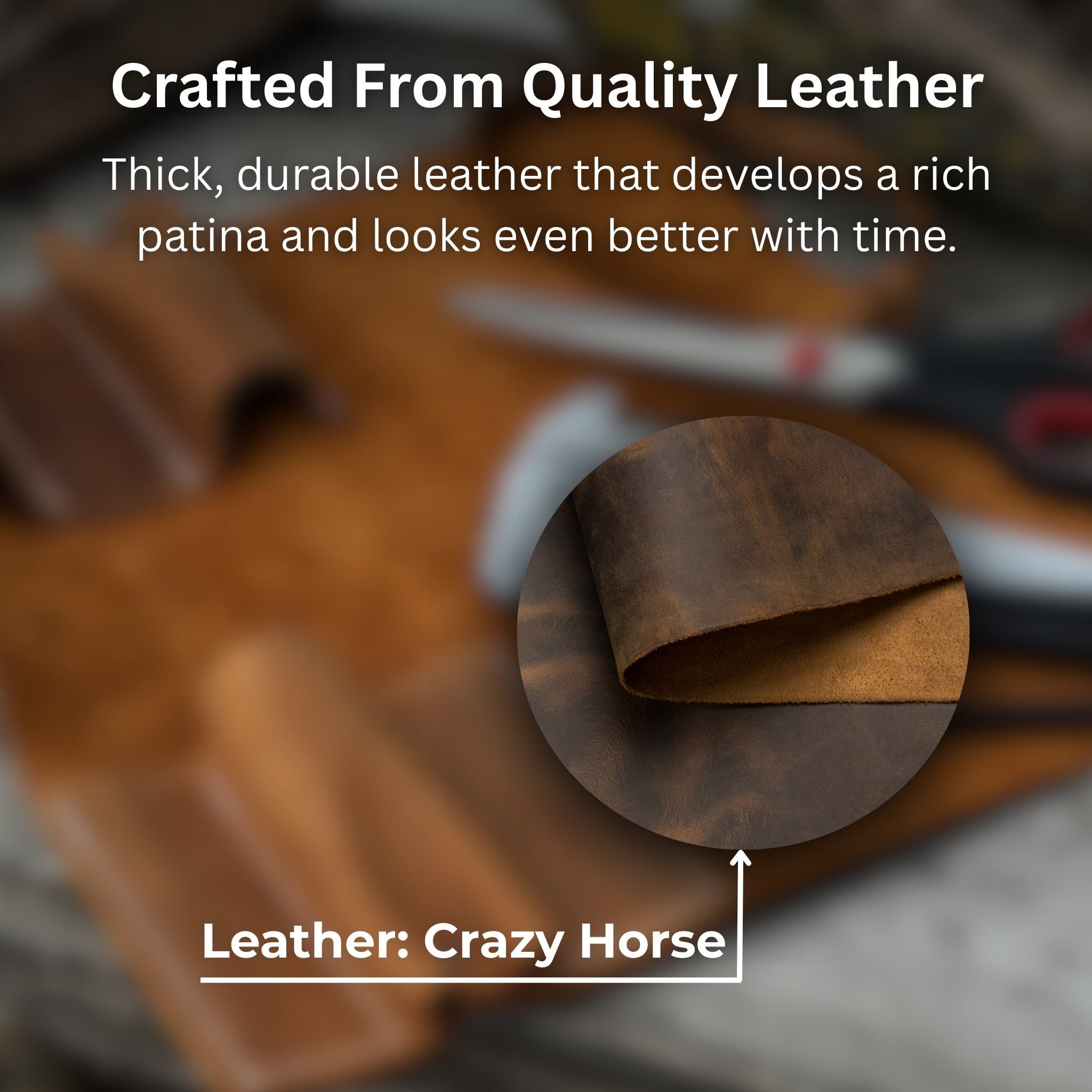 10 Pocket Leather Tool Roll