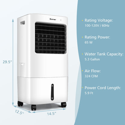 3-in-1 Air Cooler – Fan &amp; Humidifier with Remote