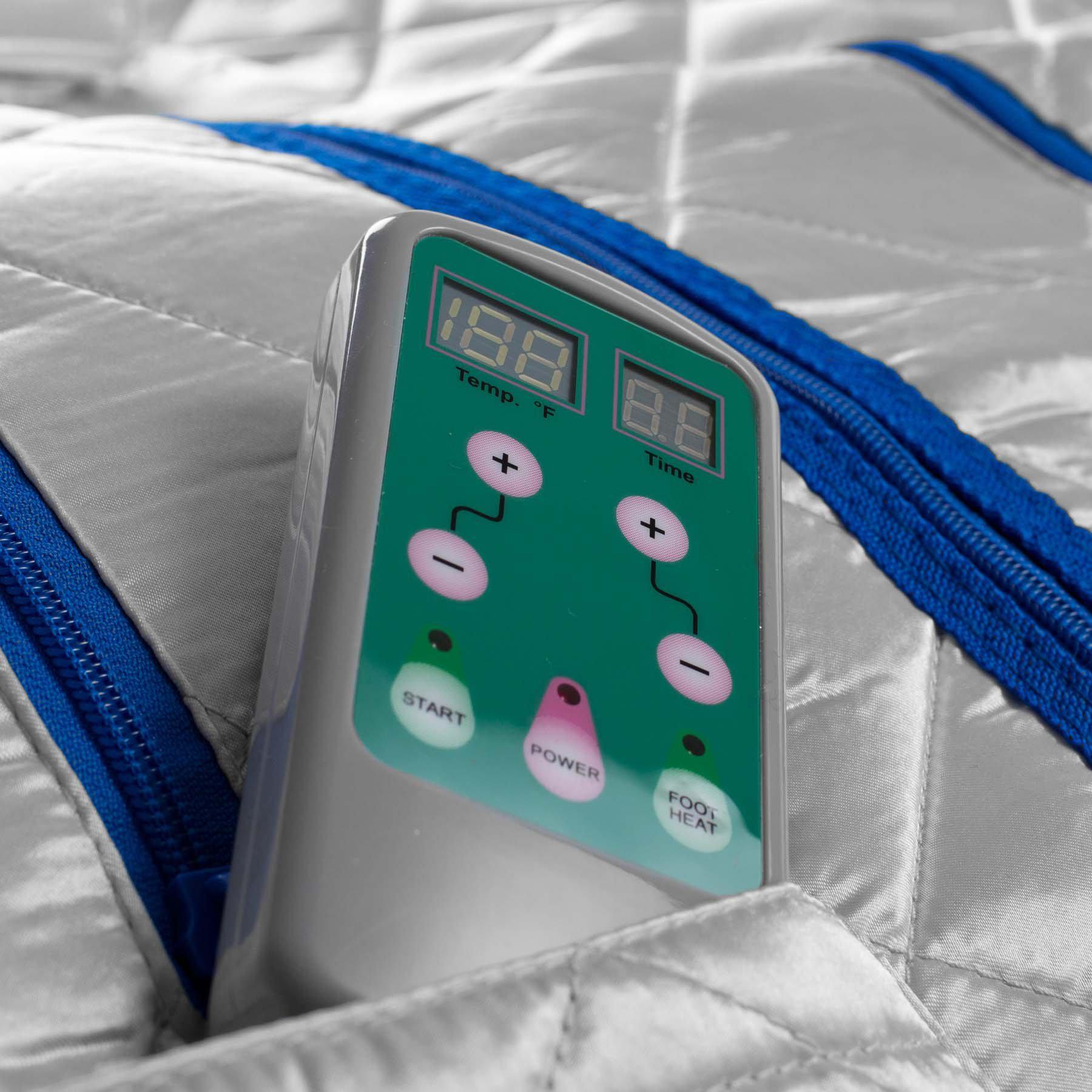 Infrared Heated Personal Sauna with Air Ionizer Generator, 5+ Temperature Levels &amp; up to 30 minutes