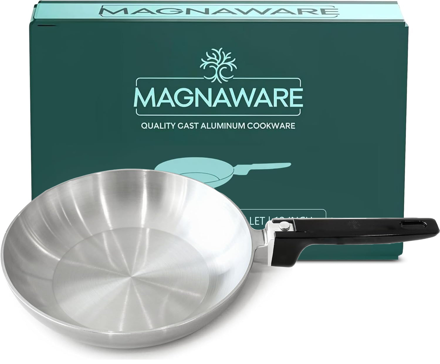 13-Inch Chef Skillet – Quick &amp; Even Heat Distribution – Lightweight Cast Aluminum Frying Pan