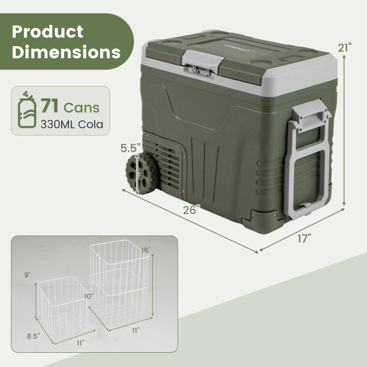 12 Volt Car Refrigerator Portable Car Fridge with Adjustable Range
