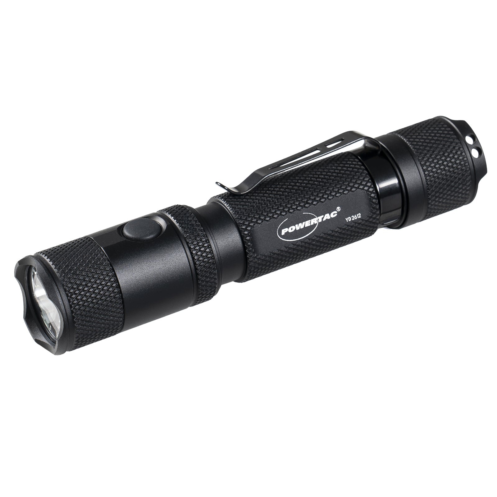 Powertac M5 Gen3 Tactical EDC Flashlight | 2030LM Super Bright | Auto-Magnetic Charge | IPX8 Waterproof &amp; 2M Drop Resistant | 1-Inch Picatinny Mount Compatible