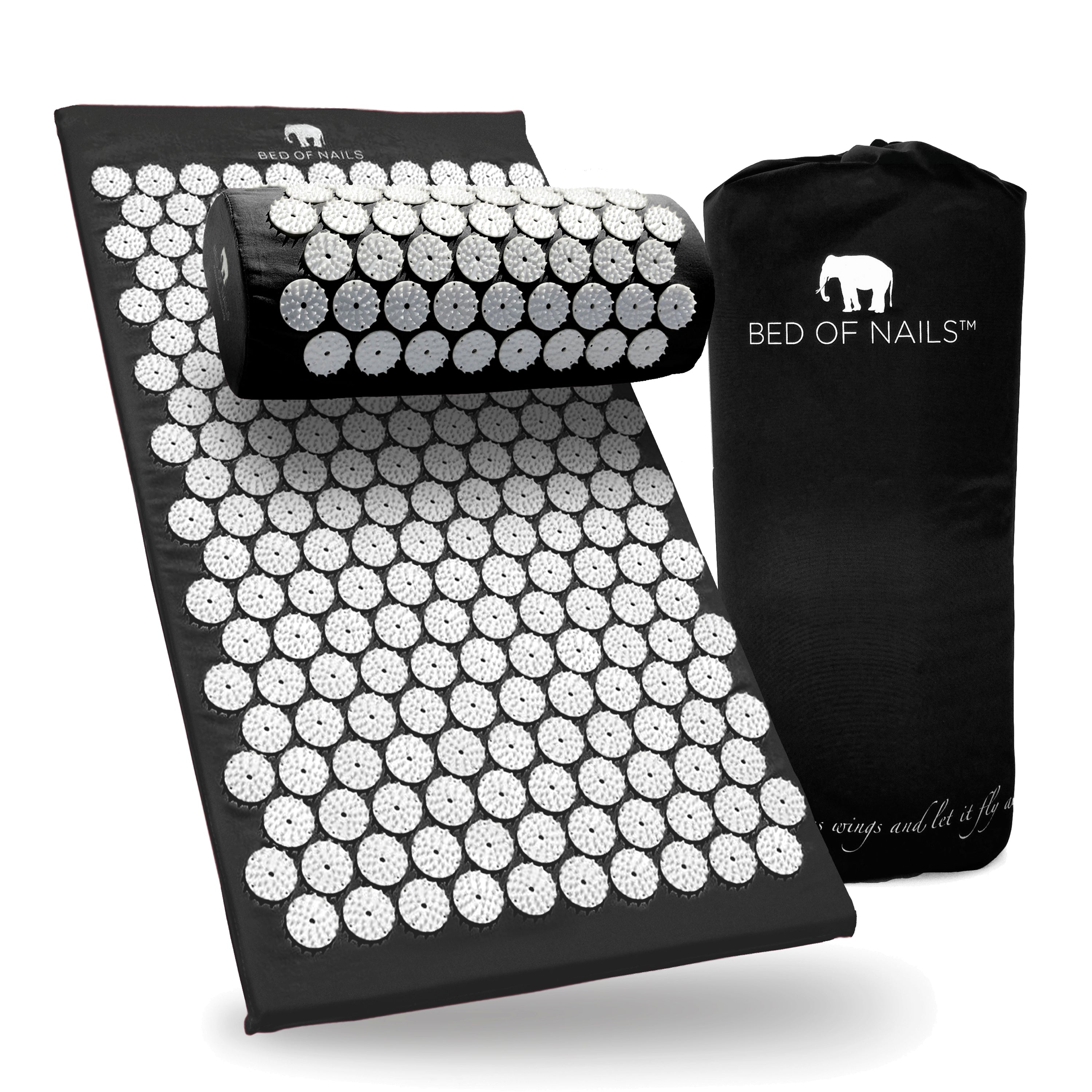 BON Acupressure Mat &amp; Pillow - Black