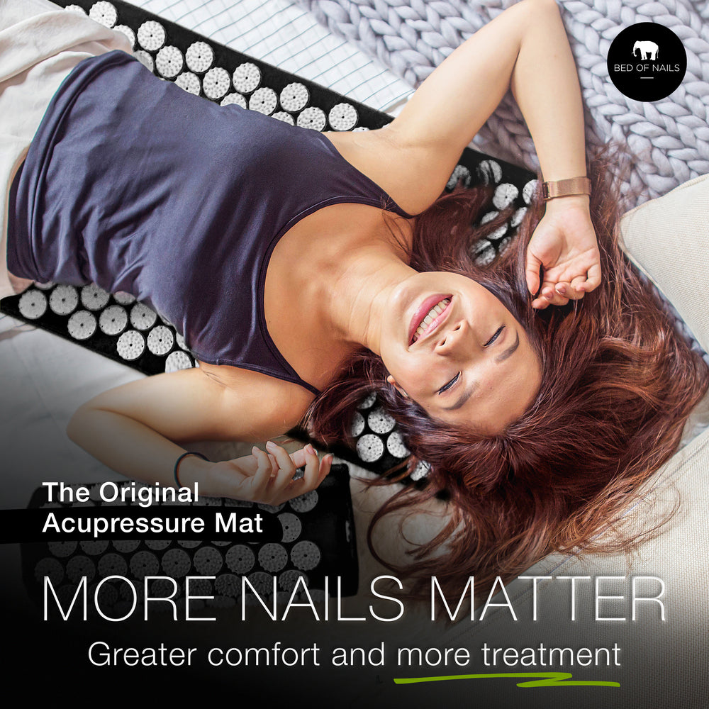 BON Acupressure Mat &amp; Pillow - Black