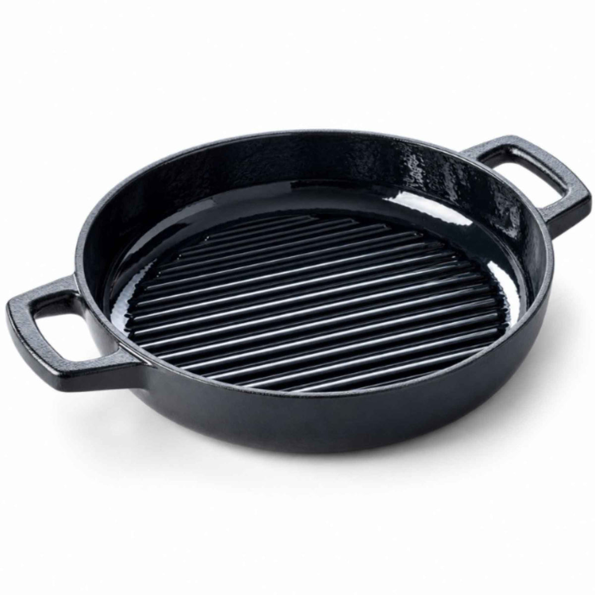 Enameled Cast Iron Grill Pan, 11"
