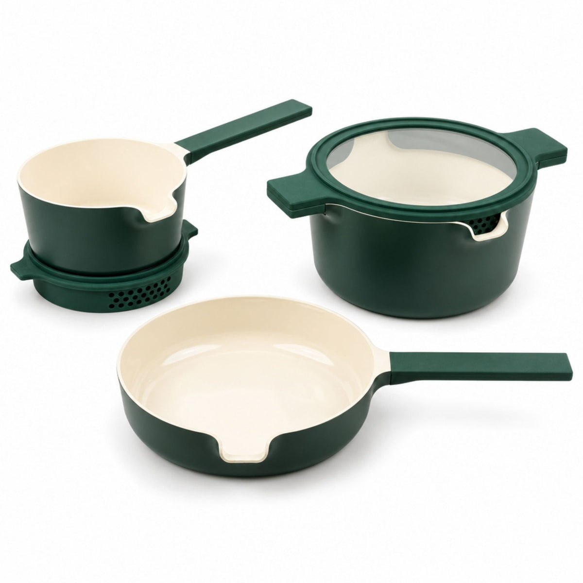 Stackable Nonstick Cookware Set, 5-Piece